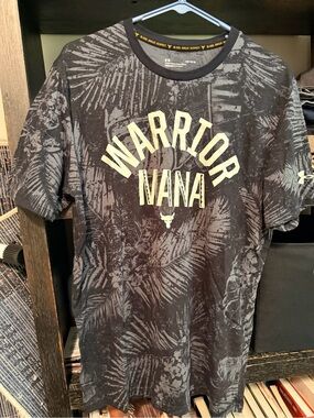 Under Armour Black Graphic "Warrior Nana" Short-Sleeve Tee